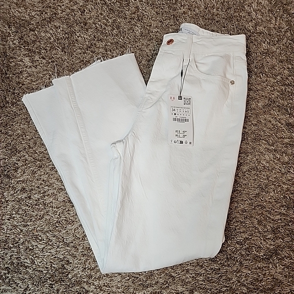 Zara Denim - Zara Women's Jeans Straight Leg High Rise Ankle Rigid EU Size 34(2) Straight Fit